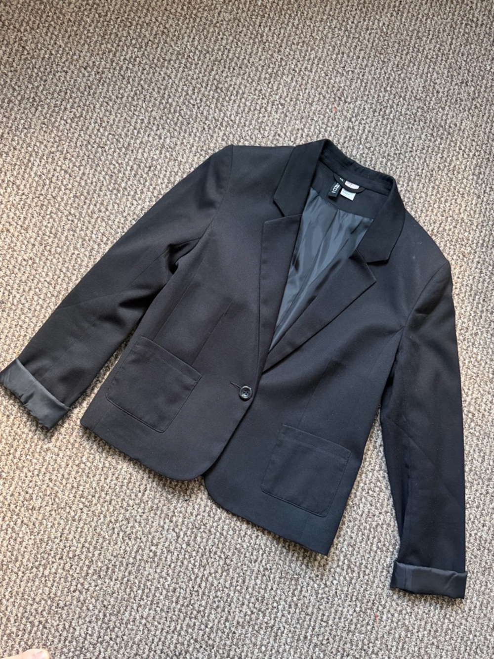 H&M Black Lined Blazer Jacket